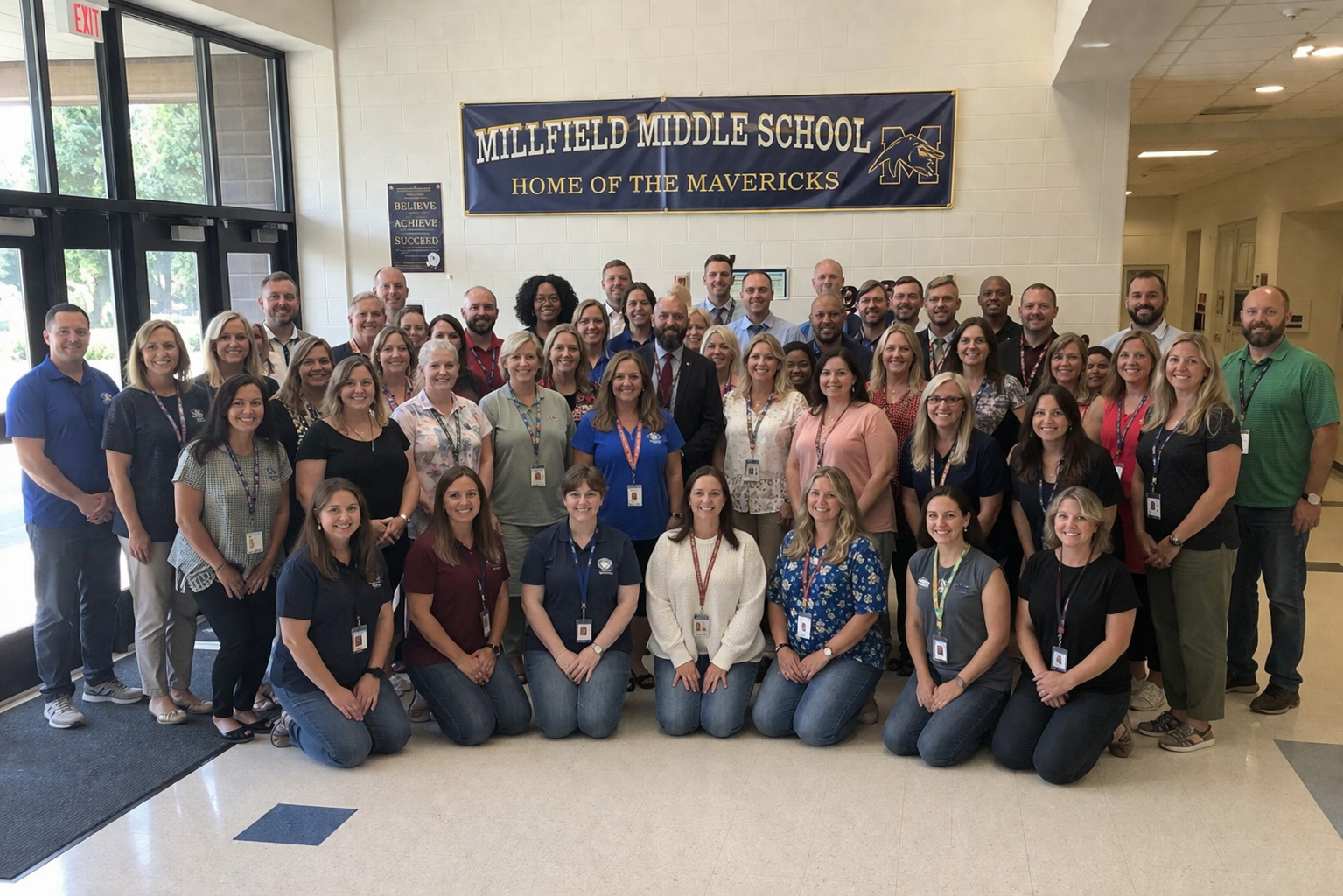 Millfield Middle School campus entry